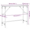 Konzolový stolek 100 x 32 x 75 cm kompozitní dřevo [834056] (Barva dub sonoma)
