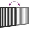 Zábrana pro psy skládací 2 panely 160 cm topolové dřevo [352258] (Barva Černá)