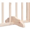 Zábrana pro psy s dvířky skládací 15 panelů 750 cm topol [3155605] (Barva Hnědá)