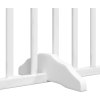 Zábrana pro psy s dvířky skládací 4 panely 320 cm [352217] (Barva Bílá)
