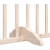 Zábrana pro psy s dvířky skládací 4 panely 320 cm [352217] (Barva Bílá)