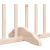 Zábrana pro psy s dvířky skládací 4 panely 320 cm [352211] (Barva Přírodní)