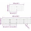 Zábrana pro psy s dvířky skládací 10 panelů 800 cm topol [3155611] (Barva Přírodní)