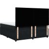 Box spring postel s matrací 200x200 cm samet [3294732] (Barva Černá)
