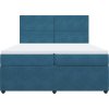 Box spring postel s matrací 200x200 cm samet [3292429] (Barva Růžová)