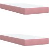 Box spring postel s matrací 200x200 cm samet [3292429] (Barva Růžová)