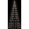 LED vánoční stromek na stožár 200 ch LED diod 180 cm [358108] (Barva Teplá bílá)
