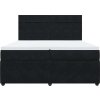 Box spring postel s matrací 200x200 cm samet [3292434] (Barva Modrá)