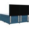 Box spring postel s matrací 200x200 cm samet [3292434] (Barva Modrá)