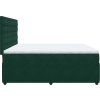 Box spring postel s matrací tmavě 200x200 cm samet [3292443] (Barva Tmavě šedá)