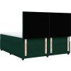 Box spring postel s matrací tmavě 200x200 cm samet [3292443] (Barva Tmavě šedá)