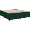 Box spring postel s matrací tmavě 200x200 cm samet [3292443] (Barva Tmavě šedá)
