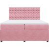 Box spring postel s matrací tmavě 200x200 cm samet [3292443] (Barva Tmavě šedá)
