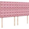 Box spring postel s matrací tmavě 200x200 cm samet [3292443] (Barva Tmavě šedá)