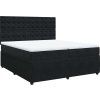 Box spring postel s matrací tmavě 200x200 cm samet [3292443] (Barva Tmavě šedá)