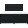 Box spring postel s matrací tmavě 200x200 cm samet [3292443] (Barva Tmavě šedá)