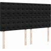 Box spring postel s matrací tmavě 200x200 cm samet [3292443] (Barva Tmavě šedá)
