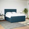 Box spring postel s matrací tmavě 200x200 cm samet [3292443] (Barva Tmavě šedá)