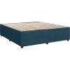 Box spring postel s matrací tmavě 200x200 cm samet [3292443] (Barva Tmavě šedá)