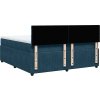 Box spring postel s matrací 200x200 cm samet [3290134] (Barva Modrá)