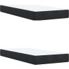 Box spring postel s matrací 200x200 cm samet [3287844] (Barva Černá)