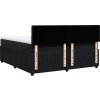 Box spring postel s matrací 200x200 cm samet [3287844] (Barva Černá)
