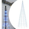 LED vánoční stromek na stožár 550 ch LED 300 cm [358115] (Barva Modrá)