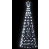 LED vánoční stromek 200 ch LED diod 182 cm [4016448] (Barva Teplá bílá)