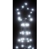 LED vánoční stromek 200 ch LED diod 182 cm [4016448] (Barva Teplá bílá)