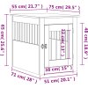 Psí bouda a koncový stolek 55x75x65 cm kompozit [862175] (Barva Černý dub)