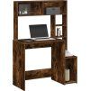 Psací stůl s policemi 100x45x140 cm kompozitní dřevo [860440] (Barva Kouřový dub)
