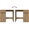 Psací stůl 86x49x76 cm kompozitní dřevo [861829] (Barva Hnědý dub)