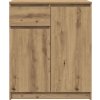Příborník se zásuvkou 71x35x84 cm kompozitní dřevo [861597] (Barva dub artisan)