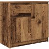 Příborník se zásuvkou 71x35x65 cm kompozitní dřevo [861605] (Barva Staré dřevo)