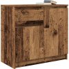 Příborník se zásuvkou 71x35x65 cm kompozitní dřevo [861605] (Barva Staré dřevo)
