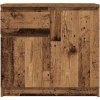 Příborník se zásuvkou 71x35x65 cm kompozitní dřevo [861605] (Barva Staré dřevo)