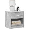 Noční stolek se zásuvkou 39 x 28 x 41 cm [858759] (Barva Šedá sonoma)