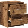 Noční stolek se 2 zásuvkami 40 x 36 x 50 cm [858799] (Barva Staré dřevo)