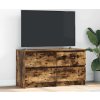 TV skříňka 100x35x54 cm Dřevěná konstrukce [861800] (Barva Kouřový dub)