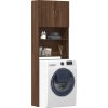 Skříňka na pračku 64x24x190 cm Dřevěná konstrukce [859130] (Barva Betonová šedá)