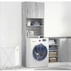 Skříňka na pračku 64x24x190 cm Dřevěná konstrukce [859130] (Barva Betonová šedá)