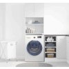 Skříňka na pračku 64x24x190 cm Dřevěná konstrukce [859130] (Barva Betonová šedá)
