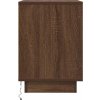 Noční skříňka s LED světly 38x34x50 cm [861295] (Barva Hnědý dub)