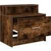 Noční stolky se zásuvkou 2 ks 51x31x47 cm [858681] (Barva Hnědý dub)