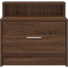 Noční stolky se zásuvkou 2 ks 51x31x47 cm [858681] (Barva Hnědý dub)