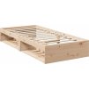 Válenda bez matrace 90 x 190 cm masivní borovice [859247] (Barva Přírodní)