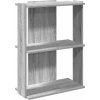 Knihovna se 3 policemi 60x30x80 cm kompozit [860259] (Barva Betonová šedá)