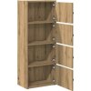 Knihovna 40x24x102 cm kompozitní dřevo [860379] (Barva Hnědý dub)