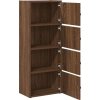Knihovna 40x24x102 cm kompozitní dřevo [860379] (Barva Hnědý dub)