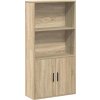 Knihovna 60x24x120 cm kompozitní dřevo [860422] (Barva Kouřový dub)